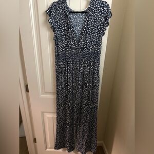 Kaileigh Jordan Flutter Sleeve Maternity Junpsuit